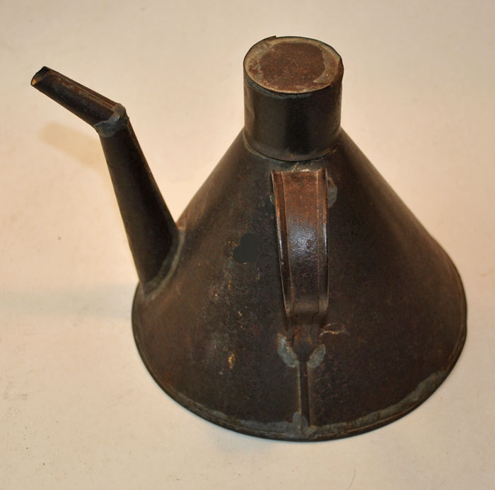 Antique Shaker Tinware Tin Whale Oil Can Lamp Filler - Canterbury