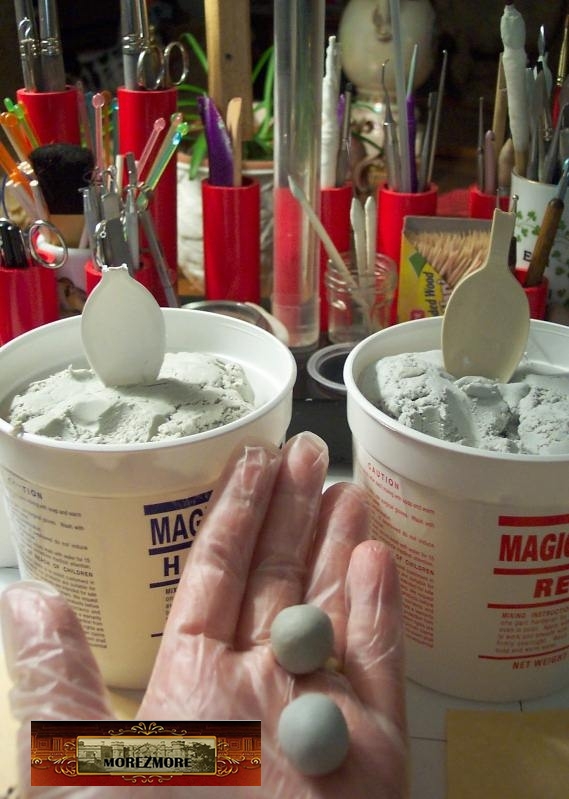 M02055 MOREZMORE 5 lb TAN Magic Sculpt Sculp Epoxy Clay Model Putty