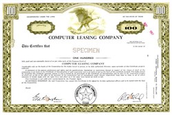 Computer Leasing Company - Texas 1967