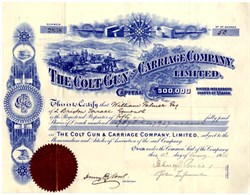 Colt Gun and Carriage Company, Ltd. 1906