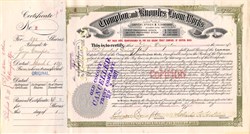 Crompton and Knowles Loom Works signed by Co Founder, George Crompton - Massachusetts 1897 