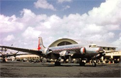Eastern Airlines postcard Douglas DC-4