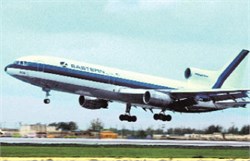 Eastern Airlines postcard Lockheed L-1011