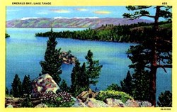 Emerald Bay, Lake Tahoe Postcard