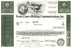 Foote, Cone & Belding Communications - Major Advertising Company