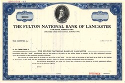 Fulton National Bank of Lancaster - Pennsylvania 