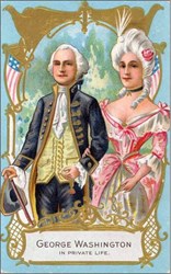 George Washington in Private Life Post Card