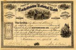 Hackettstown National Bank - New Jersey 1887 