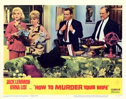 How To Murder Your Wife Lobby Card Starring Jack Lemmon and Virna Lisi - 1965