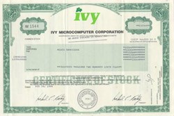 Ivy Microcomputer Corporation 1984