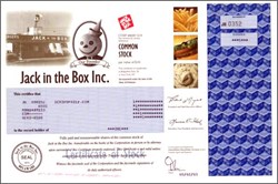 Jack in the Box Inc - Drive Through Restaurant - Original Logo - ( Famous Bonus Jack Burger) - 2003