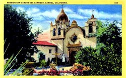 Mission San Carlos Del Carmelo, California Postcard