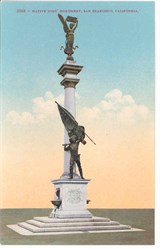 Native Sons' Monument, San Francisco, California Postcard