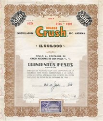 Orange Crush Company - 1963 Uraguary