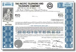 Pacific Telephone and Telegraph $1,000 Bond