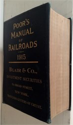 Poor's Manual of Railroads (original book ) - 1915