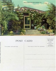 Postcard from a Rose Cottage near Santa Barbara, California