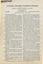 United States Patent Charlie Louthan Signaling Device - Kansas 1917