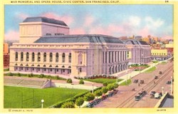 War Memorial and Opera House, Civic Center, - San Francisco, California