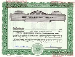 Wells Fargo Investment Company - California 1981