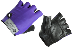 Purple Youth Size Padded Bike Gloves