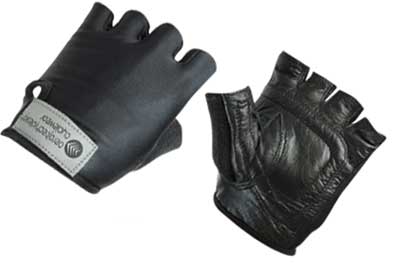 Black Youth Size Padded Bike Gloves