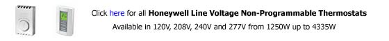 Honeywell Line Voltage Non Programmable