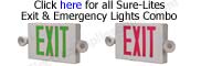 Sure-Lites Exit and Emergency Light Combo