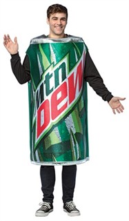 Adult Mountain Dew Can Costume