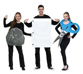 Adult Rock, Paper, Scissors Costume