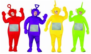 Adult Teletubbies Costume - 4 Pack
