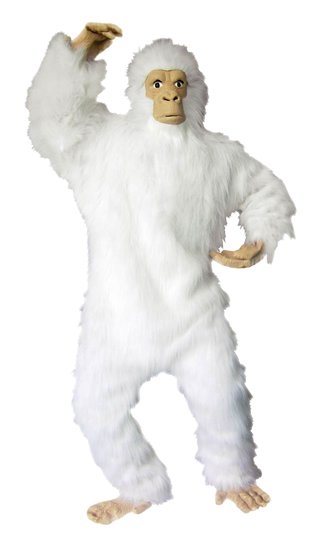 Adult White Gorilla Costume