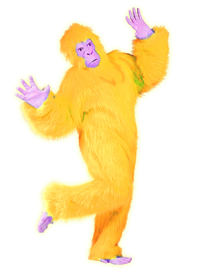 Adult Yellow Gorilla Costume
