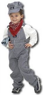 Child Train Engineer Costume with Hat
