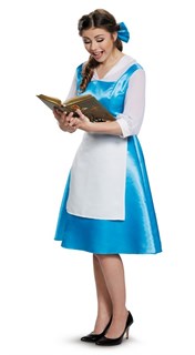 Adult Beauty and the Beast Belle Blue Dress