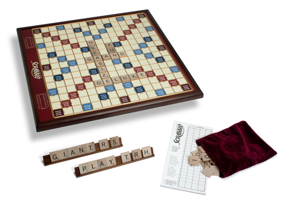 Giant Scrabble Wood Deluxe Edition