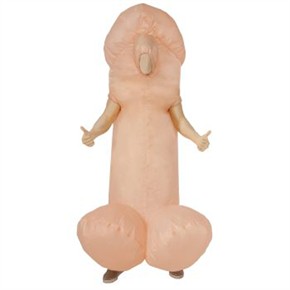 Inflatable Penis Costume with Battery Fan