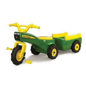 John Deere Tricycle and Wagon