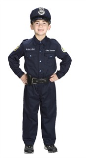 Personalized Child Police Officer Costume
