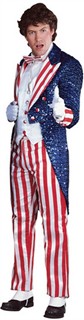 Adult Sequin Uncle Sam Costume