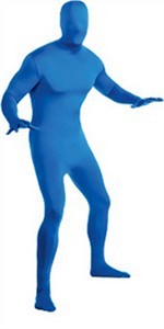Adult 2nd Skin Blue Body Suit
