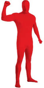 Adult 2nd Skin Red Body Suit