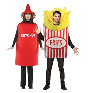 Adult French Fries and Ketchup Costume Set