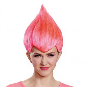 Adult Pink Troll Wig
