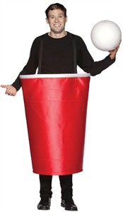 Adult Red Beer Pong Cup Costume