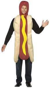 Adult Hotdog Costume - Lightweight