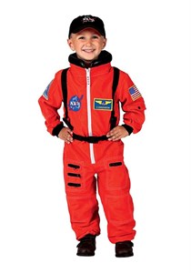 Personalized Child Astronaut Costume (Orange)