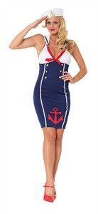 Plus Size "Ahoy There Hottie" Sexy Sailor Costume