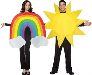 Rainbow And Sun Couples Costume