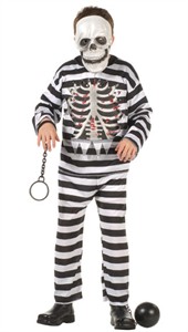 Child Skull Convict Costume